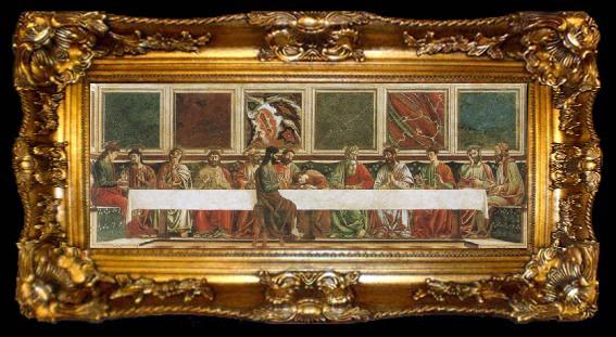framed  Andrea del Castagno The last communion, ta009-2